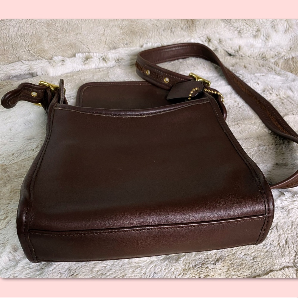 VINTAGE COACH MAHOGANY LEGACY CROSSBODY BAG 9997 - Picture 8 of 15